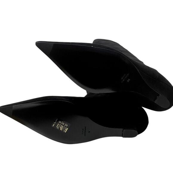 TOTEME Suede Sharp 40 Knee High Boot Black Size 38 - Picture 8 of 8